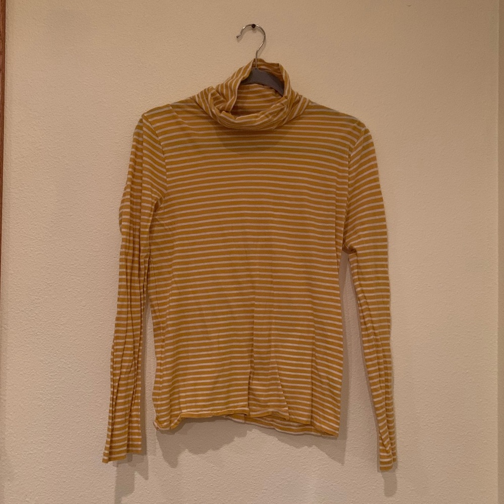 J. Crew Lightweight Turtleneck Yellow